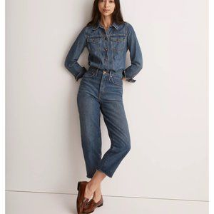 Madewell Petite Balloon Straight Leg Jeans Ellisboro Wash